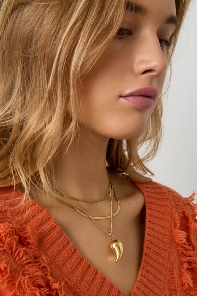Pendant necklaces Droplet Casual Daily Simple Series Women's jewelry h5 Picture2
